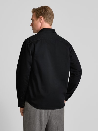 SELECTED HOMME Regular Fit Hemdjacke aus reiner Baumwolle Modell 'TRAVIS' Black 5
