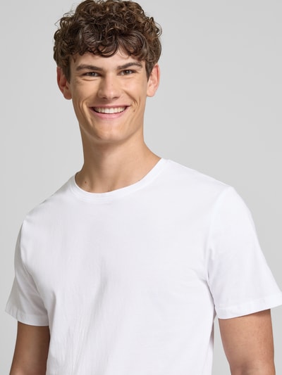 Only & Sons T-shirt z detalem z logo model ‘MATT’ Biały 3