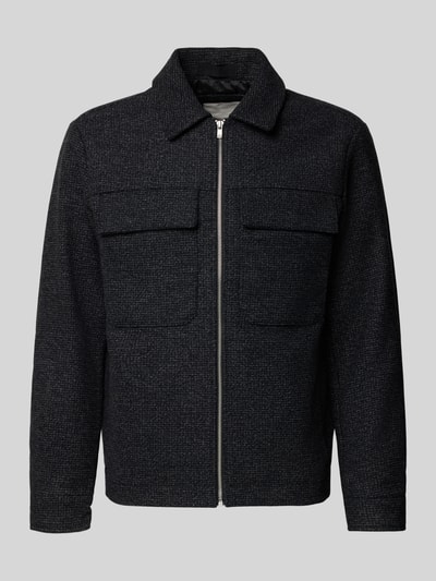 Jack & Jones Premium Overhemdjack met borstzakken, model 'RUSSEL' Antraciet gemêleerd - 2