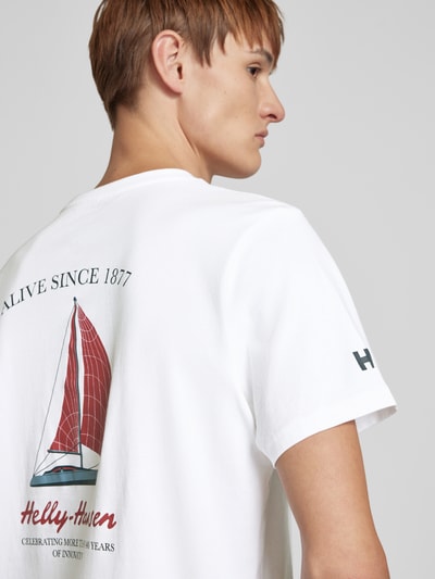 Helly Hansen T-Shirt mit Label-Print Weiss 3