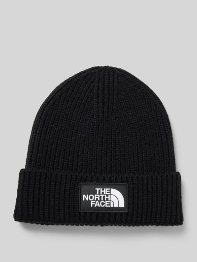 The North Face Strickmütze mit Label-Patch Black 1