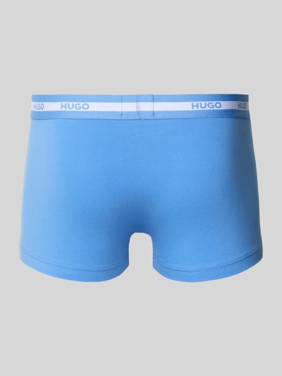 HUGO Boxershort met elastische band met logo in een set van 3 stuks Blauw - 3