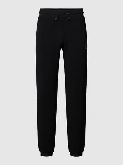 EA7 Emporio Armani Sweatpants im fein strukturierten Design Black 2