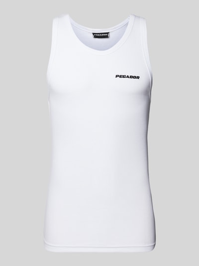 Pegador Tanktop in Ripp-Optik Weiss 2