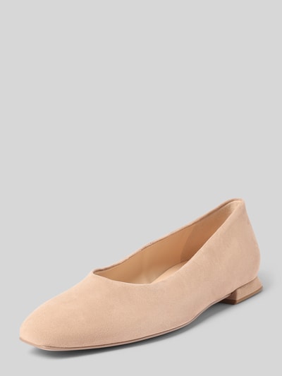 Högl Ballerinas mit Blockabsatz Taupe 1