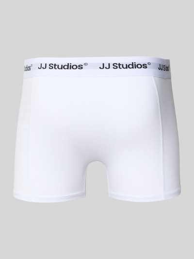 Jack & Jones Trunks mit Logo-Stitching Modell 'Soho' im 3er-Pack Weiss 3