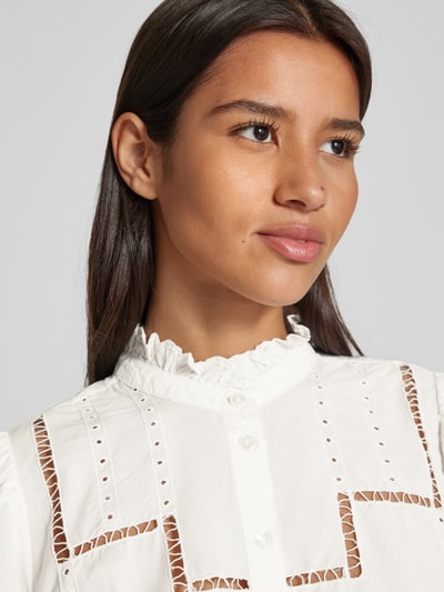 Bash Blouse met broderie anglaise, model 'TAMIE' Ecru - 3