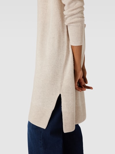 Christian Berg Woman Strickcardigan mit offener Vorderseite Beige meliert 3