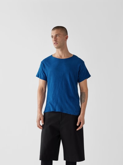 Greg Lauren T-Shirt mit Rundhalsausschnitt Dunkelblau 4