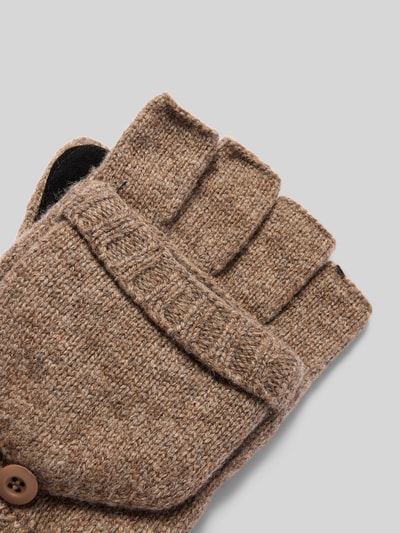 Barts Handschoenen met labeldetail, model 'HAAKON' Hazelnoot - 3