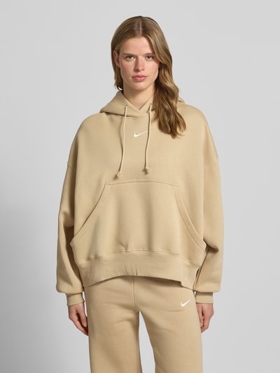 Nike Oversized Hoodie mit Logo Beige 4