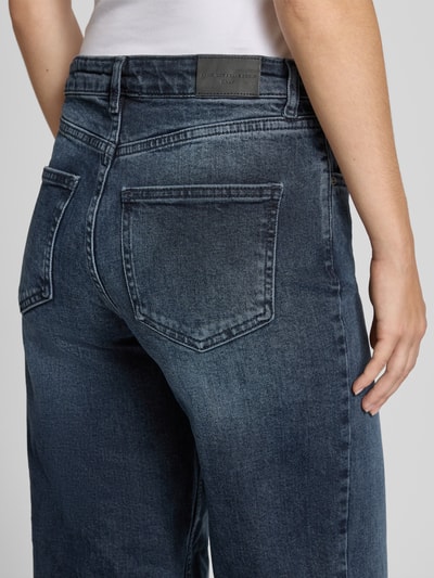 Only Jeansy z szeroką nogawką z mieszanki bawełny model ‘JUICY’ Ciemnoniebieski 3