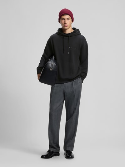 HUGO Regular Fit Hoodie aus reiner Baumwolle Modell 'Dikenhood' Black 1
