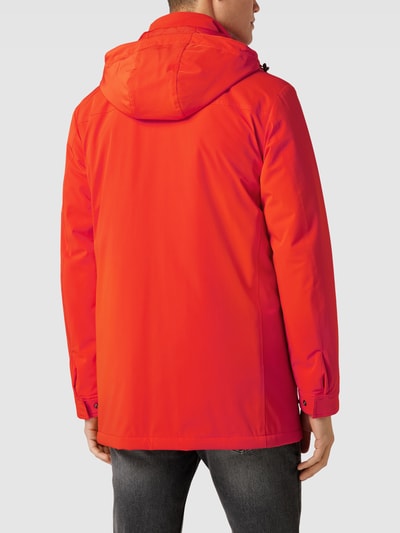 Paul & Shark Parka met klepzakken, model 'Typhoon Jacket' Oranje - 5