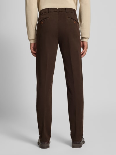 Mmx Chino mit Gesäßtaschen Modell 'Lupus' Dunkelbraun 5