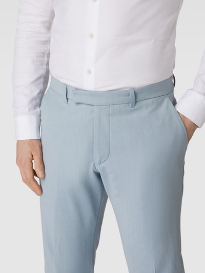 Drykorn Pantalon met haakjes- en ritssluiting, model 'PIET' IJsblauw - 3