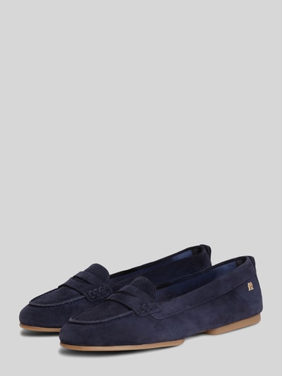 Tommy Hilfiger loafers van echt leer Donkerblauw - 1