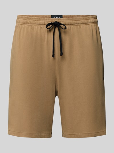 Produktfoto, Regular Fit Sweatshorts aus Baumwoll-Mix Modell 'MIX&MATCH' von BOSS, Optik: Unifarben, Label-Stitching, elastischer Bund mit Tunnelzug, seitliche Eingrifftaschen, Materialverarbeitung: Sweat, Material: Baumwoll-Mix