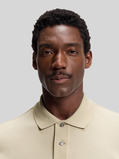 BOSS Regular Fit Poloshirt aus reiner Baumwolle Modell 'PALLAS' Beige 3