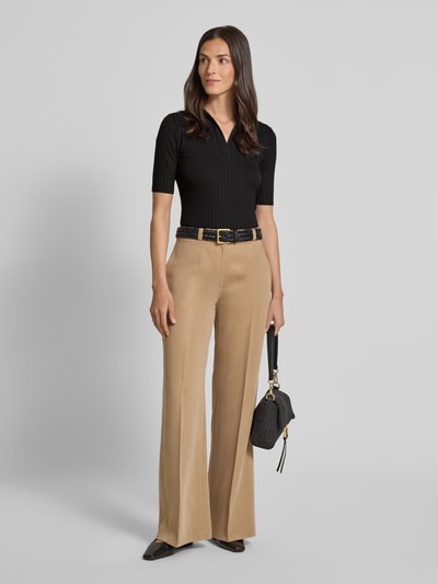 Lauren Ralph Lauren Slim fit poloshirt met 1/2-mouwen, model 'MAZIKEEN' Zwart - 1