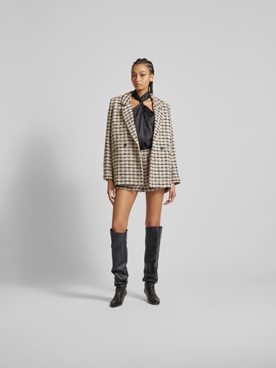 Anine Bing Oversized Blazer in Bouclé-Optik Ecru 1