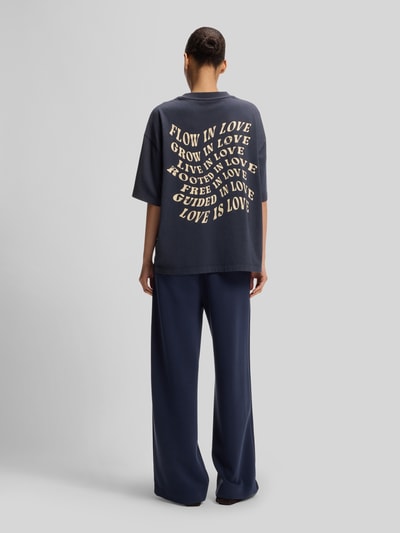BOSS Orange relaxed fit T-shirt van puur katoen model 'C_EBOYS_3' Marineblauw - 5