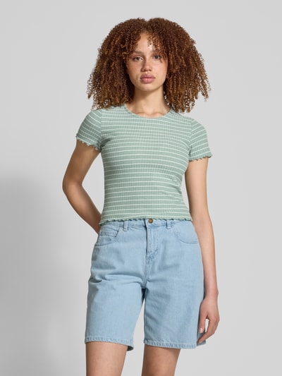 Only Slim Fit T-Shirt mit Viskoseanteil Modell 'EMMA' Schilf 4