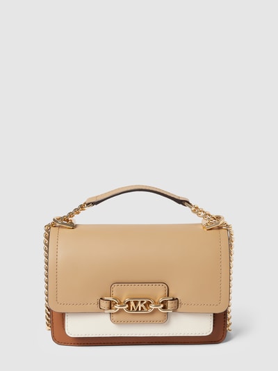 MICHAEL Michael Kors Torba na ramię z aplikacją z logo model ‘HEATHER’ Wielbłądzi 2