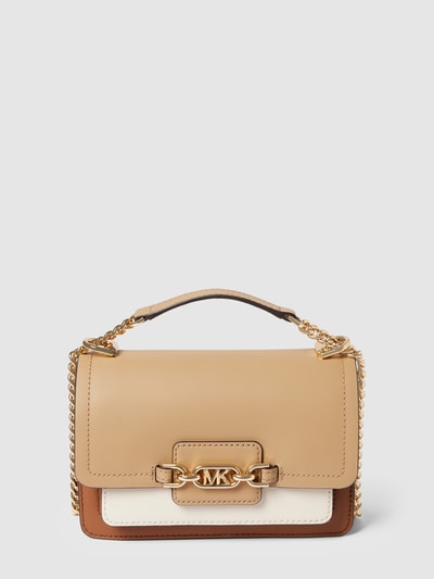 MICHAEL Michael Kors Schoudertas met labelapplicatie, model 'HEATHER' Camel - 2