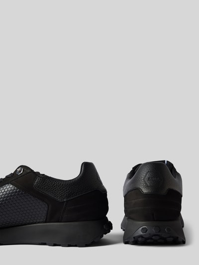 Balr. Herensneakers met labeldetails, model 'Hexline' Zwart - 2