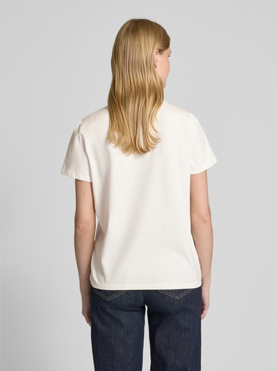 Zero Loose Fit T-Shirt mit Rundhalsausschnitt Weiss 5