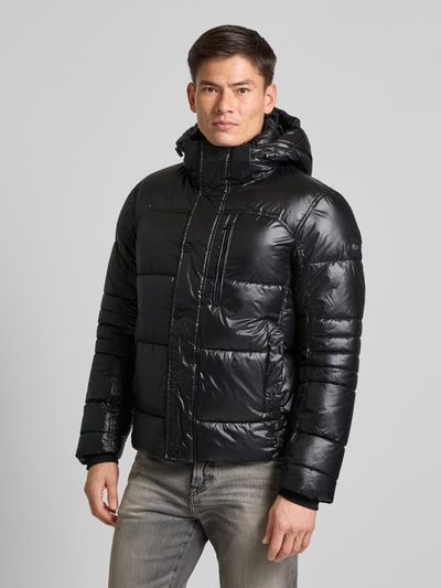 Tom Tailor Regular Fit Steppjacke aus atmungsaktivem Material mit abnehmbarer Kapuze Black 4