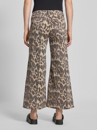 Buena Vista Broek met verkorte pasvorm, model 'Italy Palazzo' Beige - 5