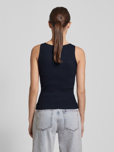 Zero Tanktop in effen design Marineblauw - 5