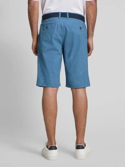MCNEAL Slim Fit Shorts mit Gürtel Ocean Melange 5