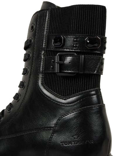 Tom Tailor Boots in Leder-Optik Black 2