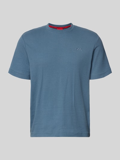 HUGO Regular fit T-shirt van katoenmix, model 'AUSTIN' Jeansblauw - 1