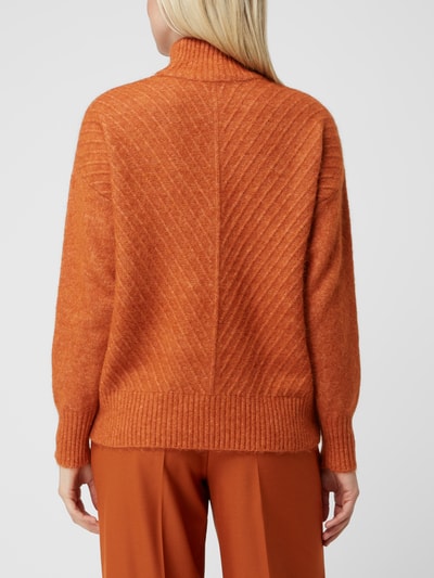 Selected Femme Sweter z mieszanki wełny z alpaki model ‘Sisse’ Miedziany 5
