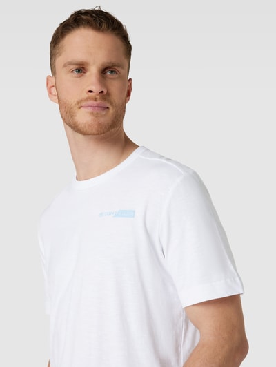 Tom Tailor T-Shirt mit Rundhalsausschnitt Weiss 3