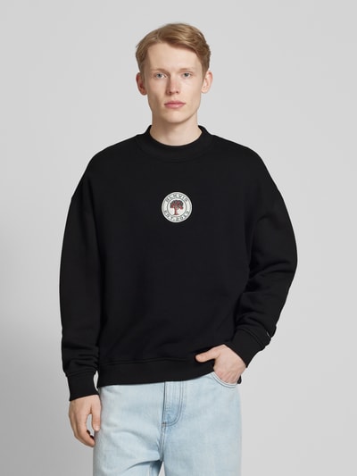BLKVIS Sweatshirt met labelbadge, model 'SOURCE' Zwart - 4