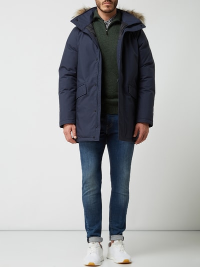 Quartz Co Parka met vulling van eendendons en veren, model 'Champlain' Marineblauw - 1