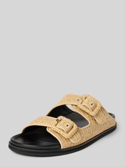BOSS Slides mit Label-Detail Modell 'Freyah' Beige 1