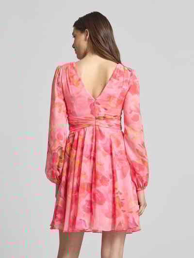 Jake*s Cocktail Cocktailkleid mit V-Ausschnitt Pink Melange 5