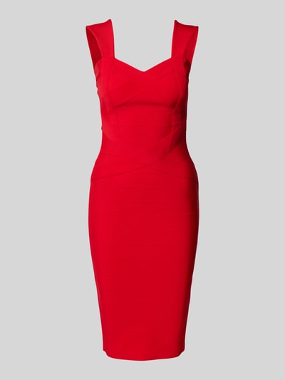 Lipsy Cocktailjurk met hartvormige hals Rood - 2
