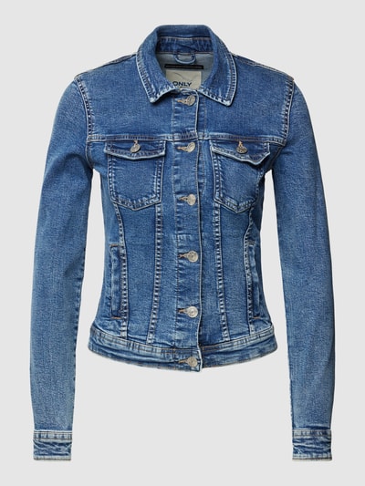 Only Jeansjack met steekzakken, model 'TIA' Jeansblauw - 2