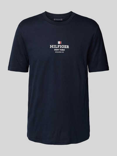 Tommy Hilfiger T-Shirt mit Label-Print Marine 2