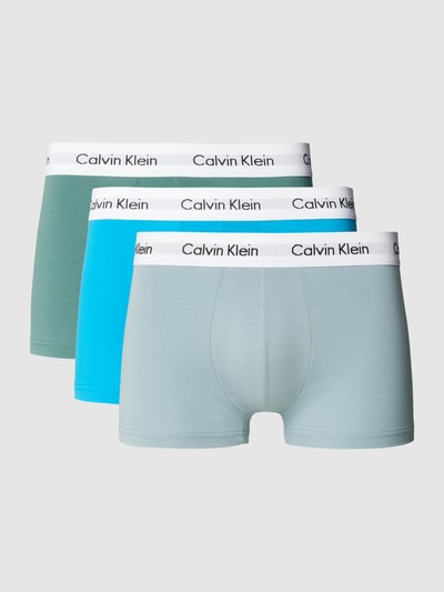 Calvin Klein Underwear Trunks mit Label-Bund im 3er-Pack Bleu 1