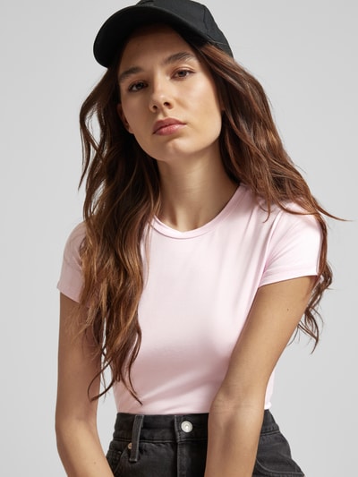 Gina Tricot T-shirt met ronde hals Roze - 3