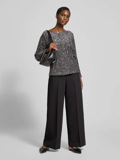 VILA Blouseshirt met pailletten, model 'FAITH' Zilver - 1