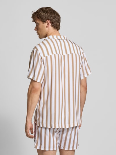 BOSS Relaxed Fit Freizeithemd mit Resortkragen Beige 5